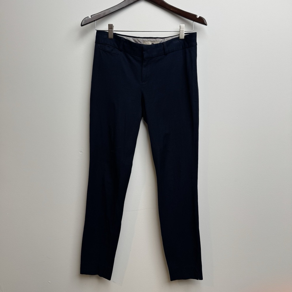 Banana Republic Women's Sloan Dress Pants Navy Blue Size 2 Trousers Casual